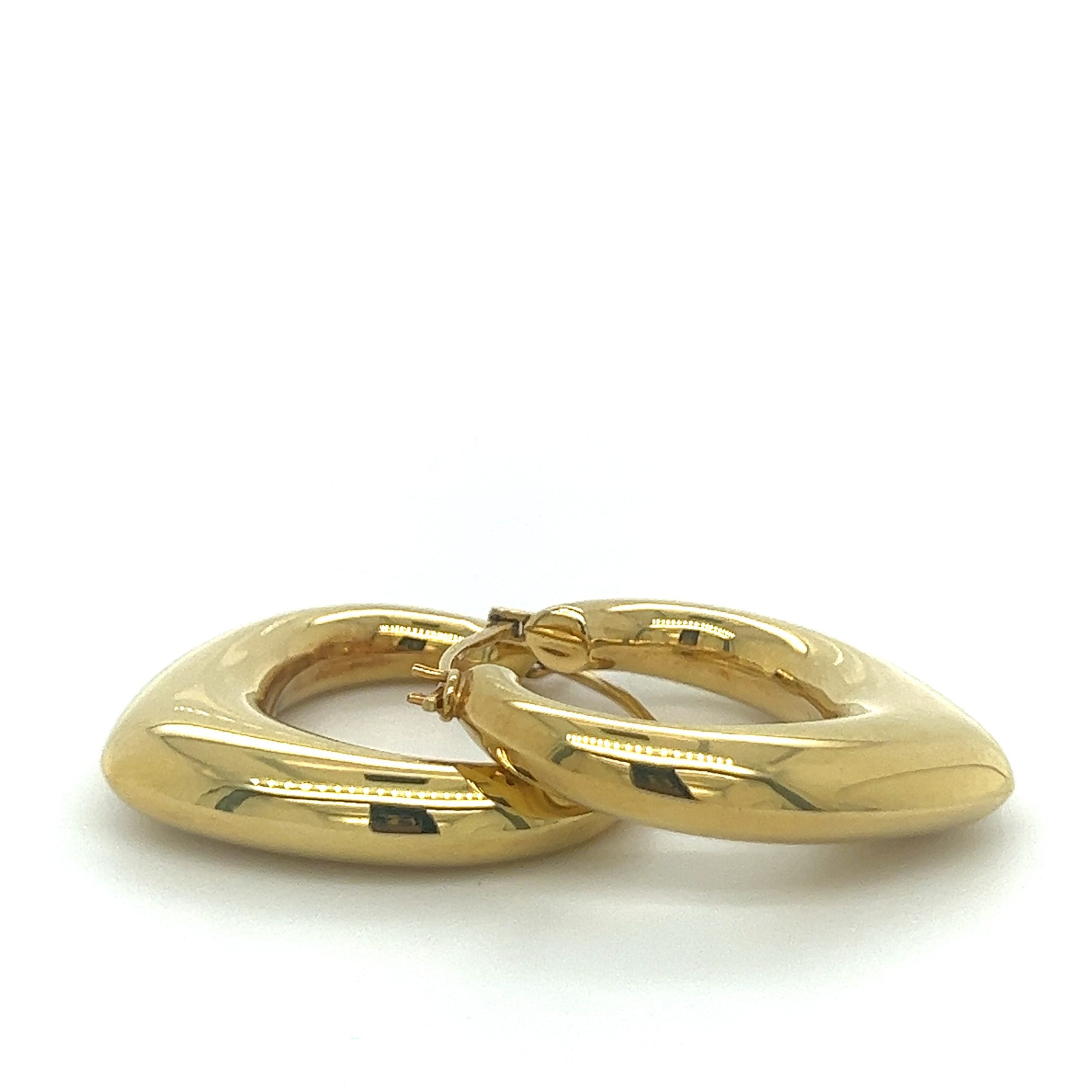 TEARDROP HOOP EARRINGS