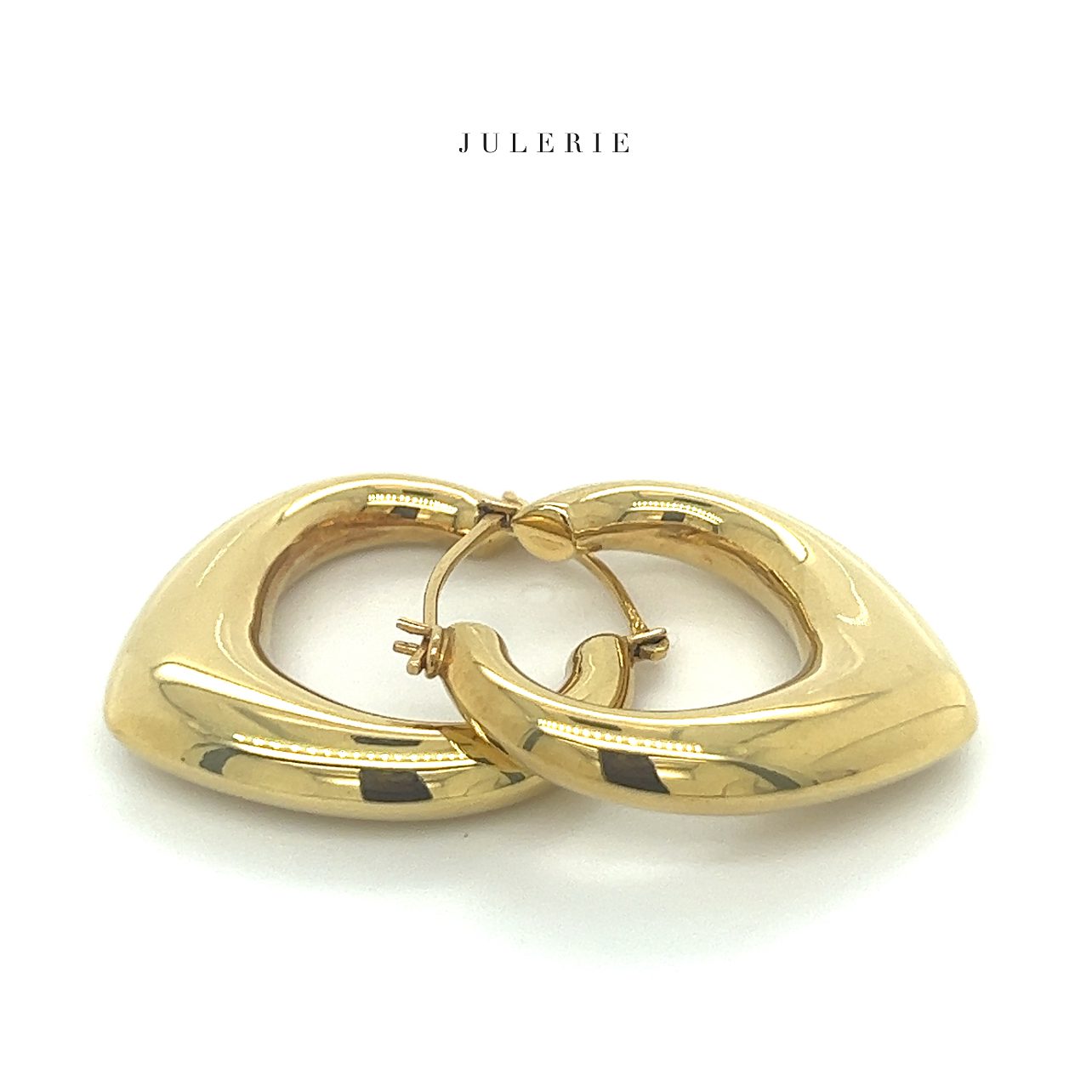 TEARDROP HOOP EARRINGS