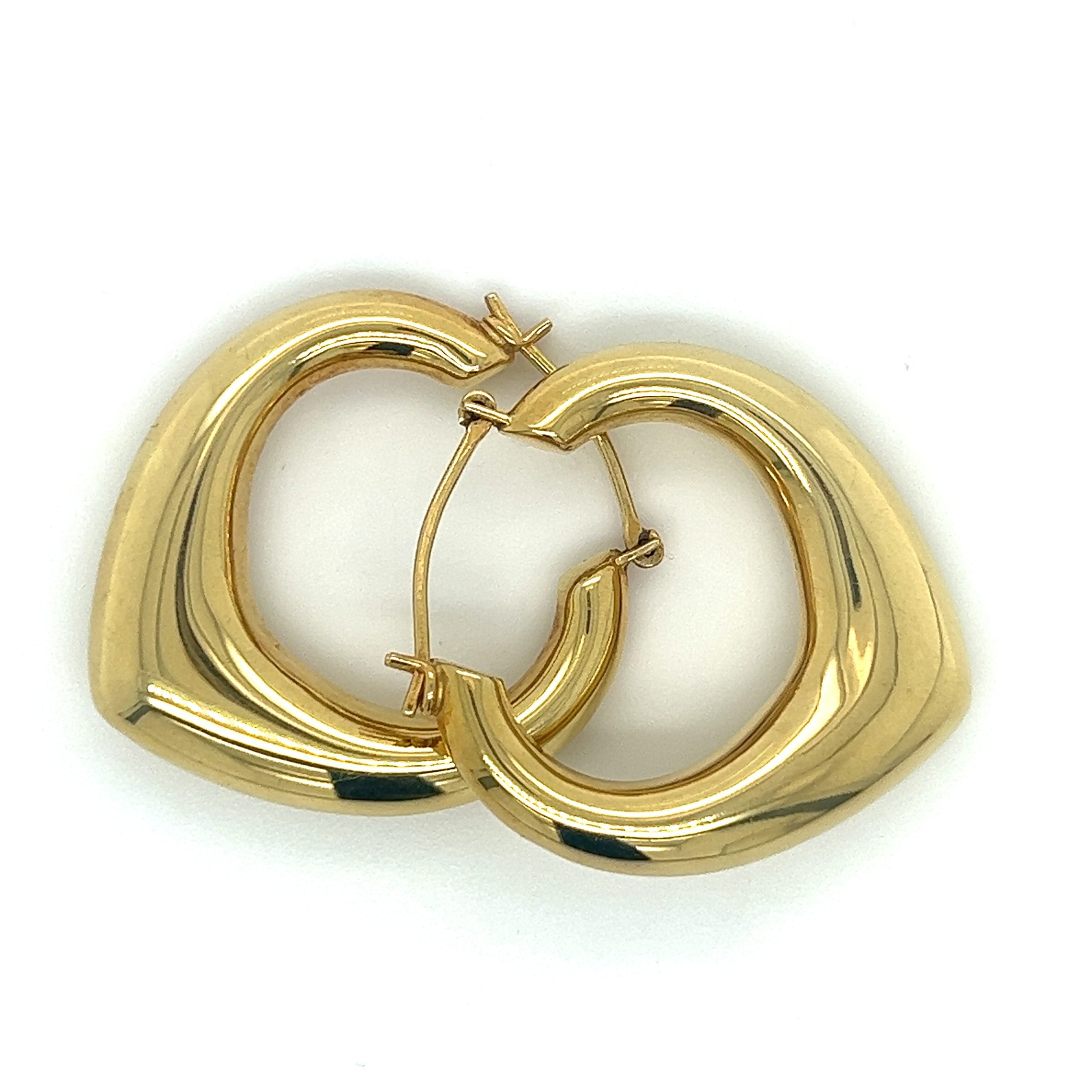 TEARDROP HOOP EARRINGS