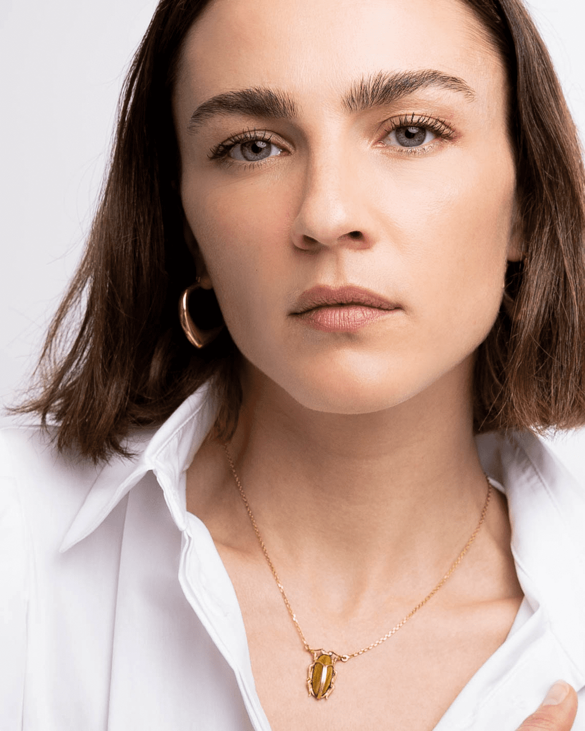 Tiger's Eye Scarabee Necklace