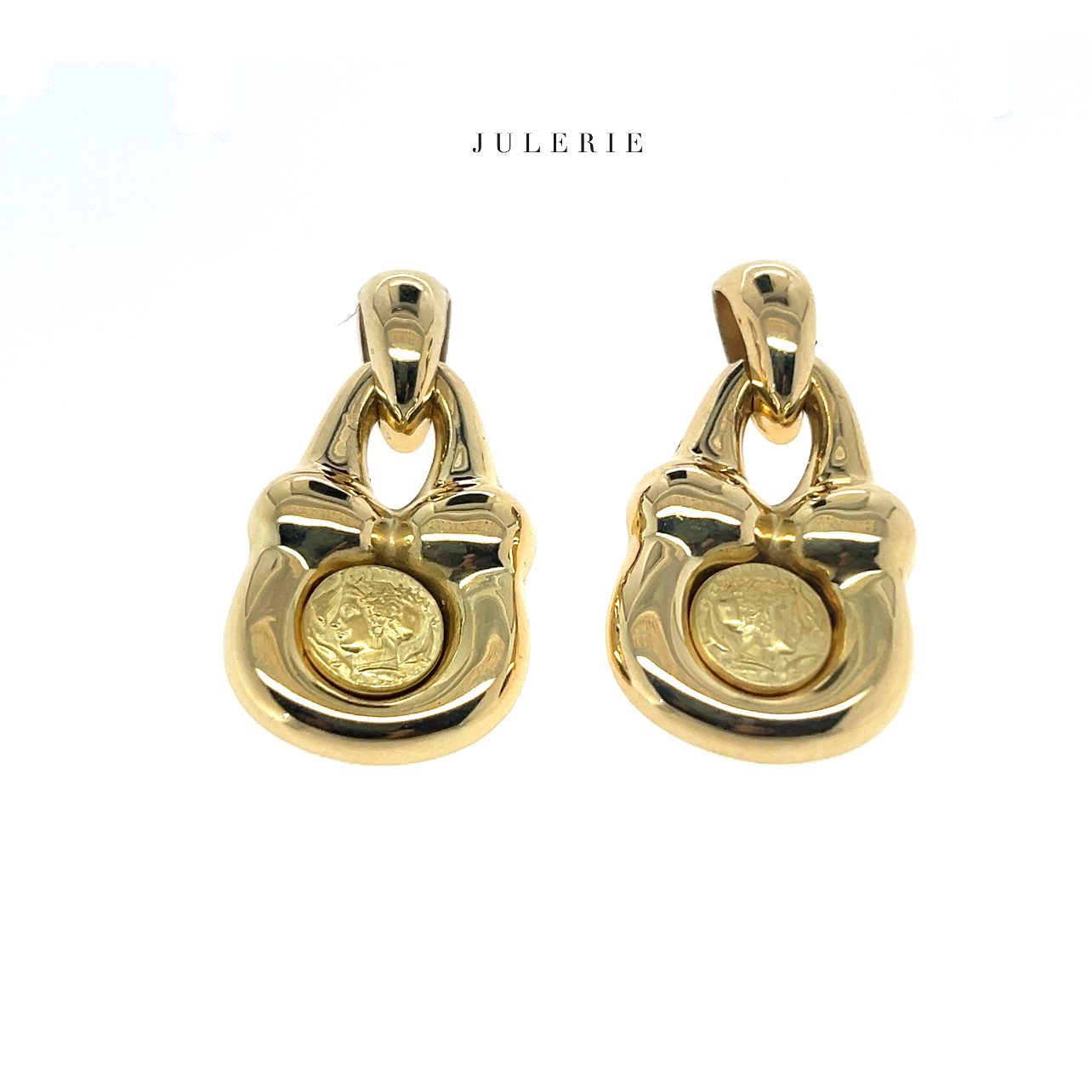 STATEMENT DOORKNOB EARRINGS