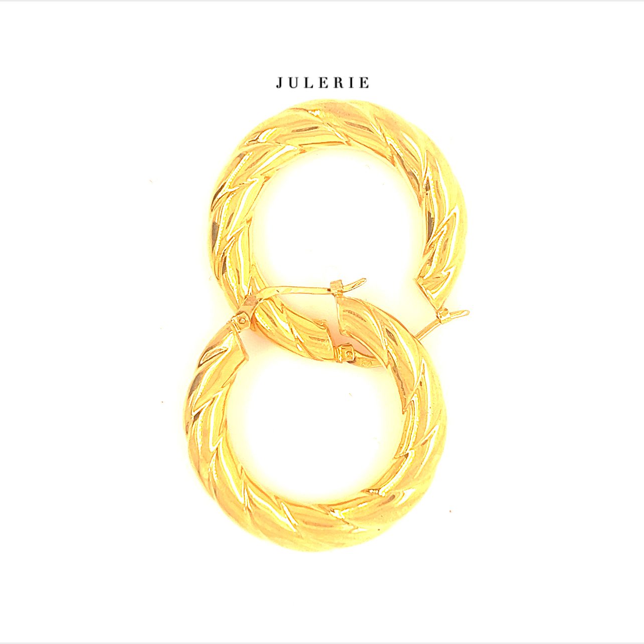 TWISTED HOOP EARRINGS