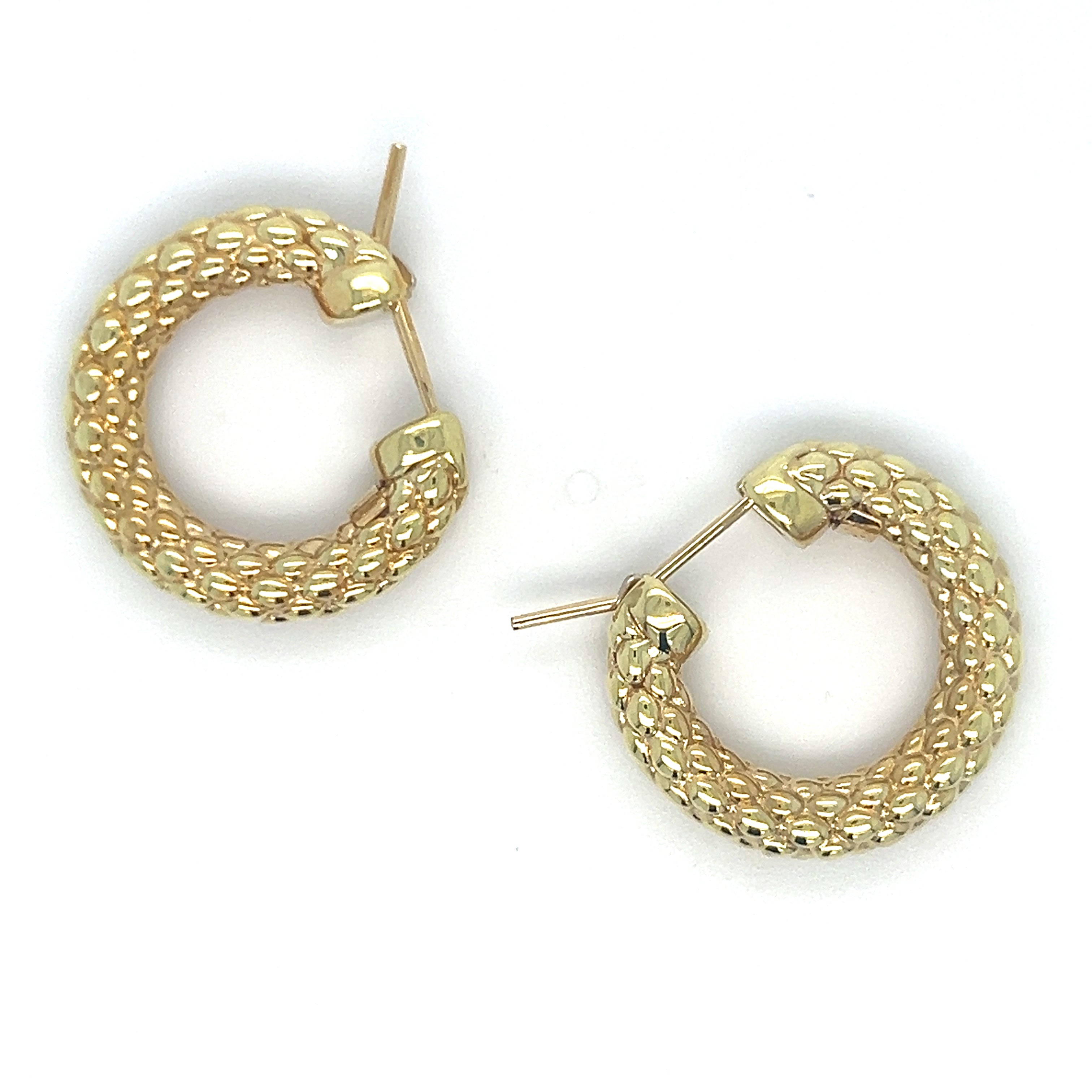 ROPE GOLDEN HOOP EARRINGS