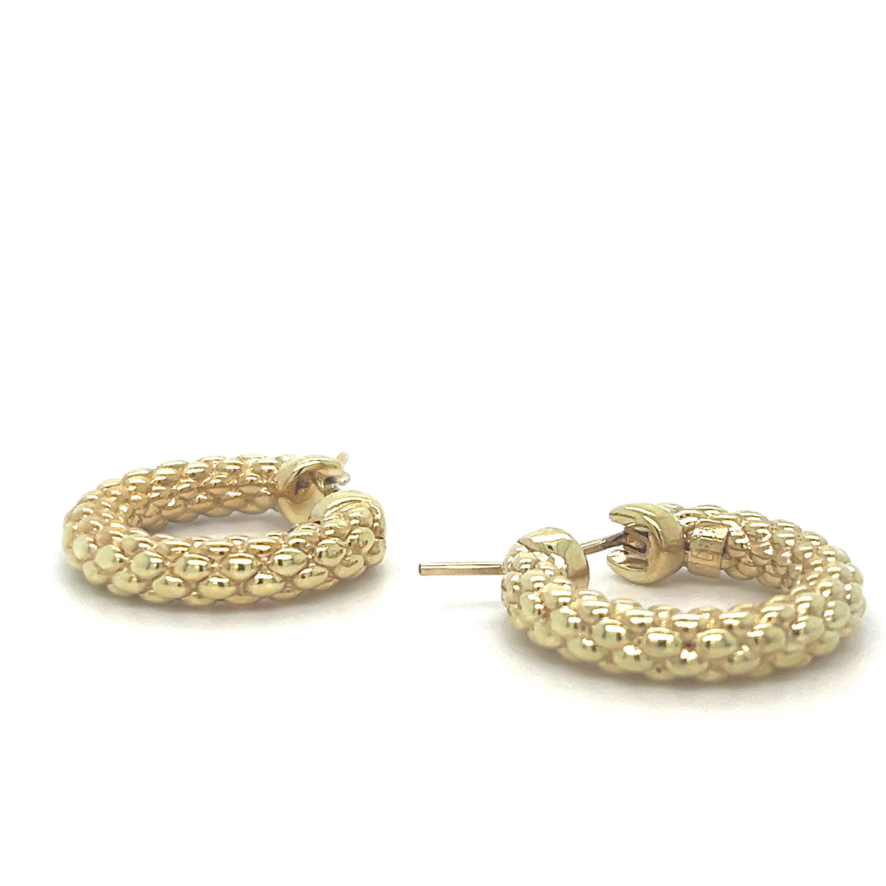ROPE GOLDEN HOOP EARRINGS