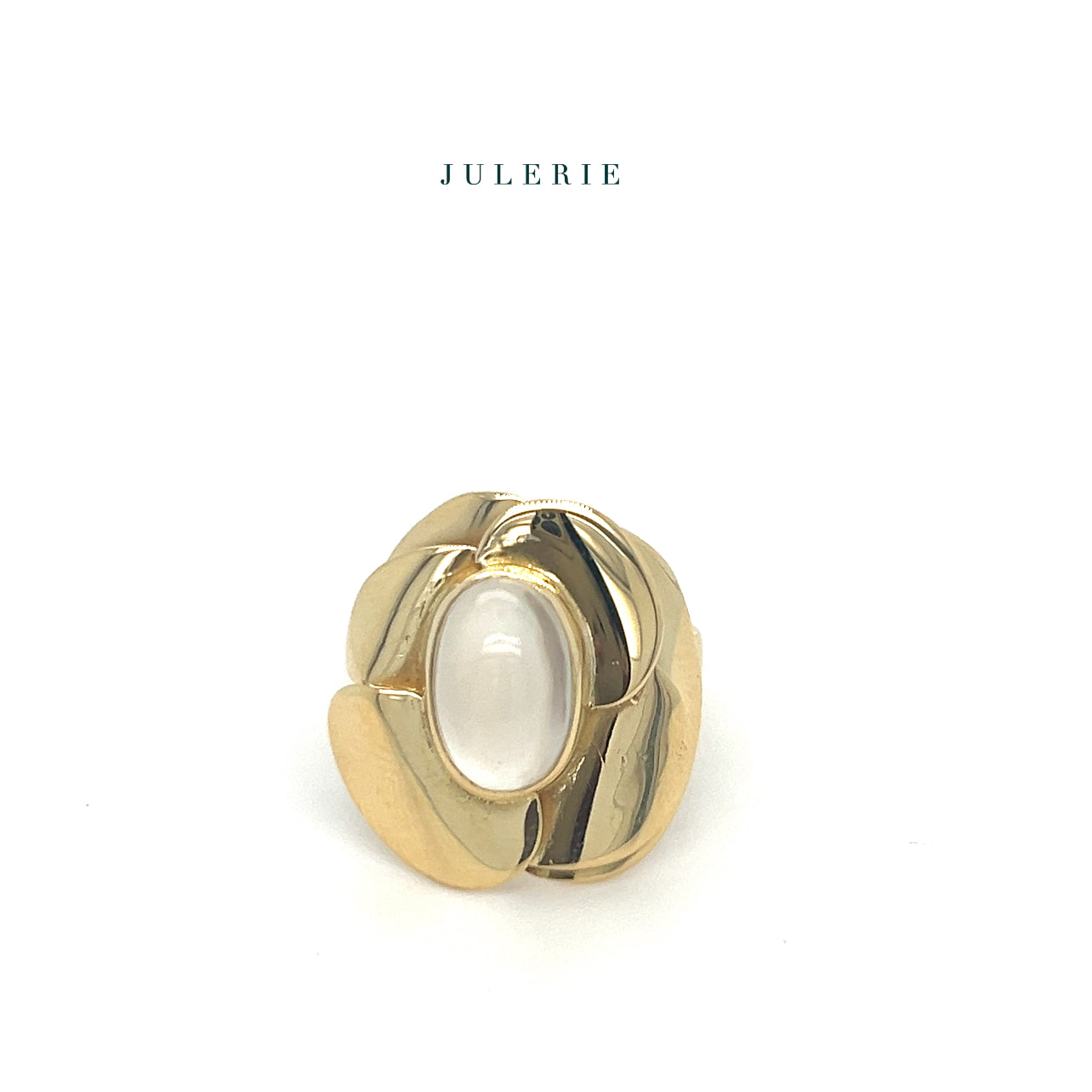 MOONSTONE FLOWER RING