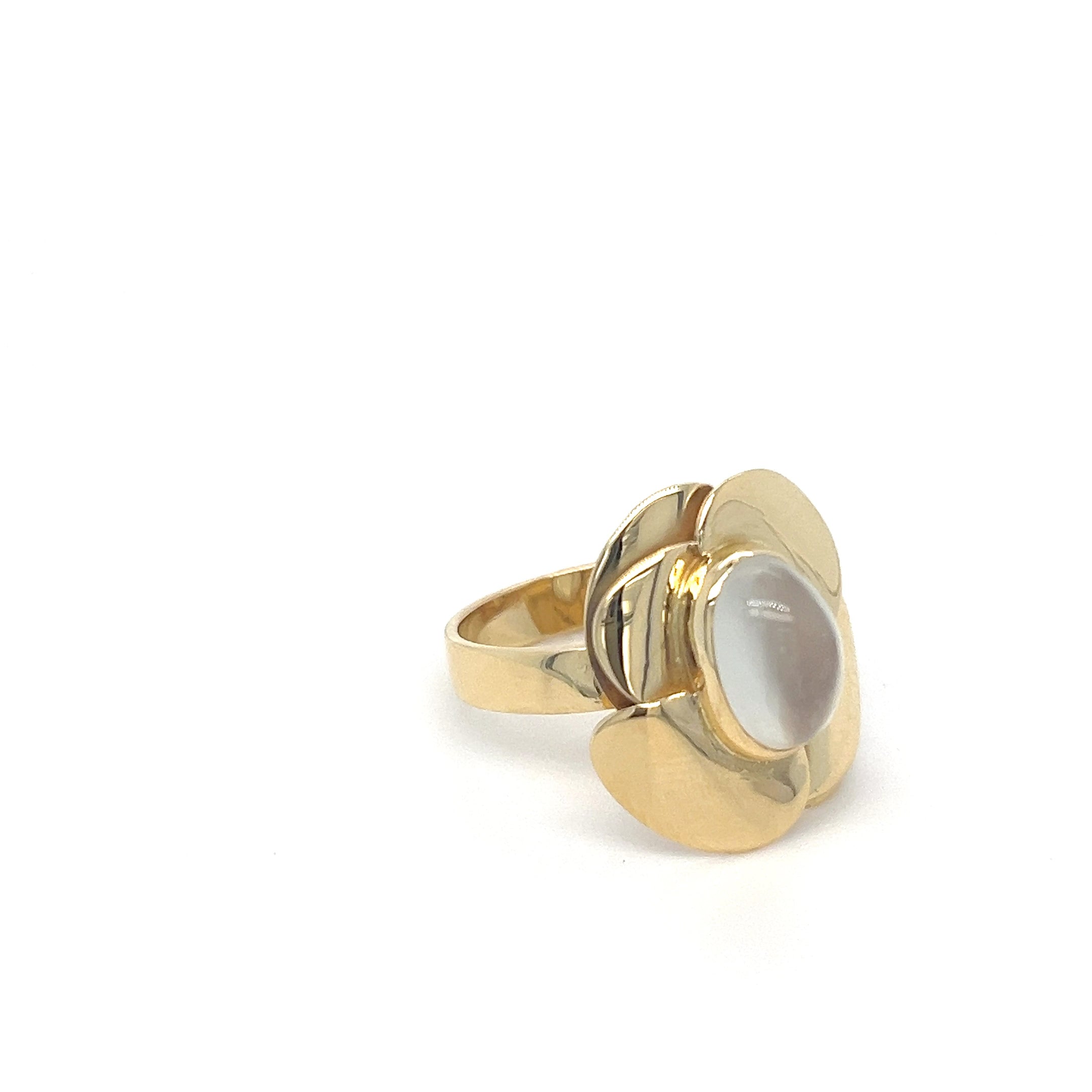 MOONSTONE FLOWER RING