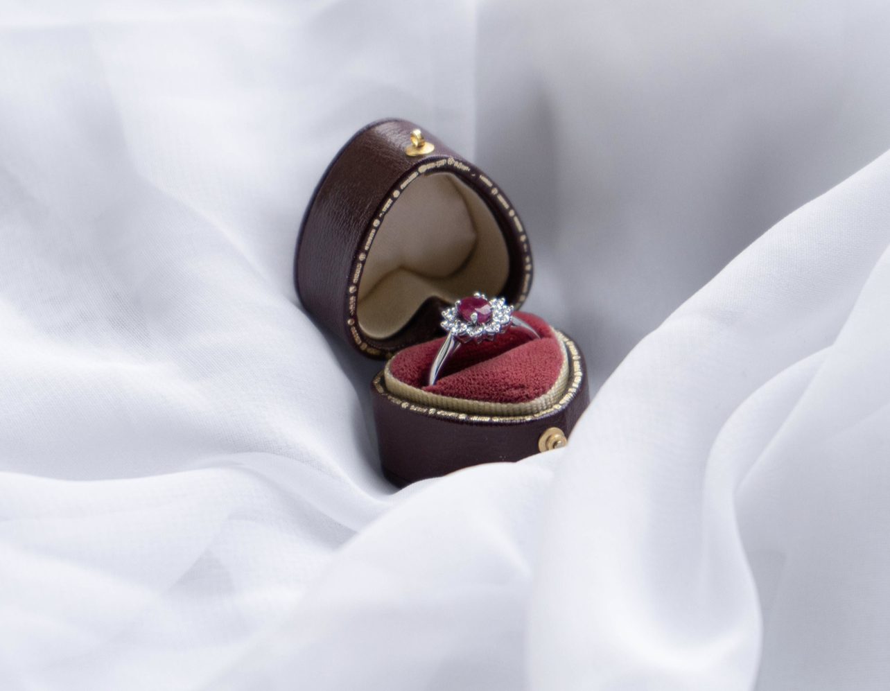 Ruby and Diamond Diana Ring