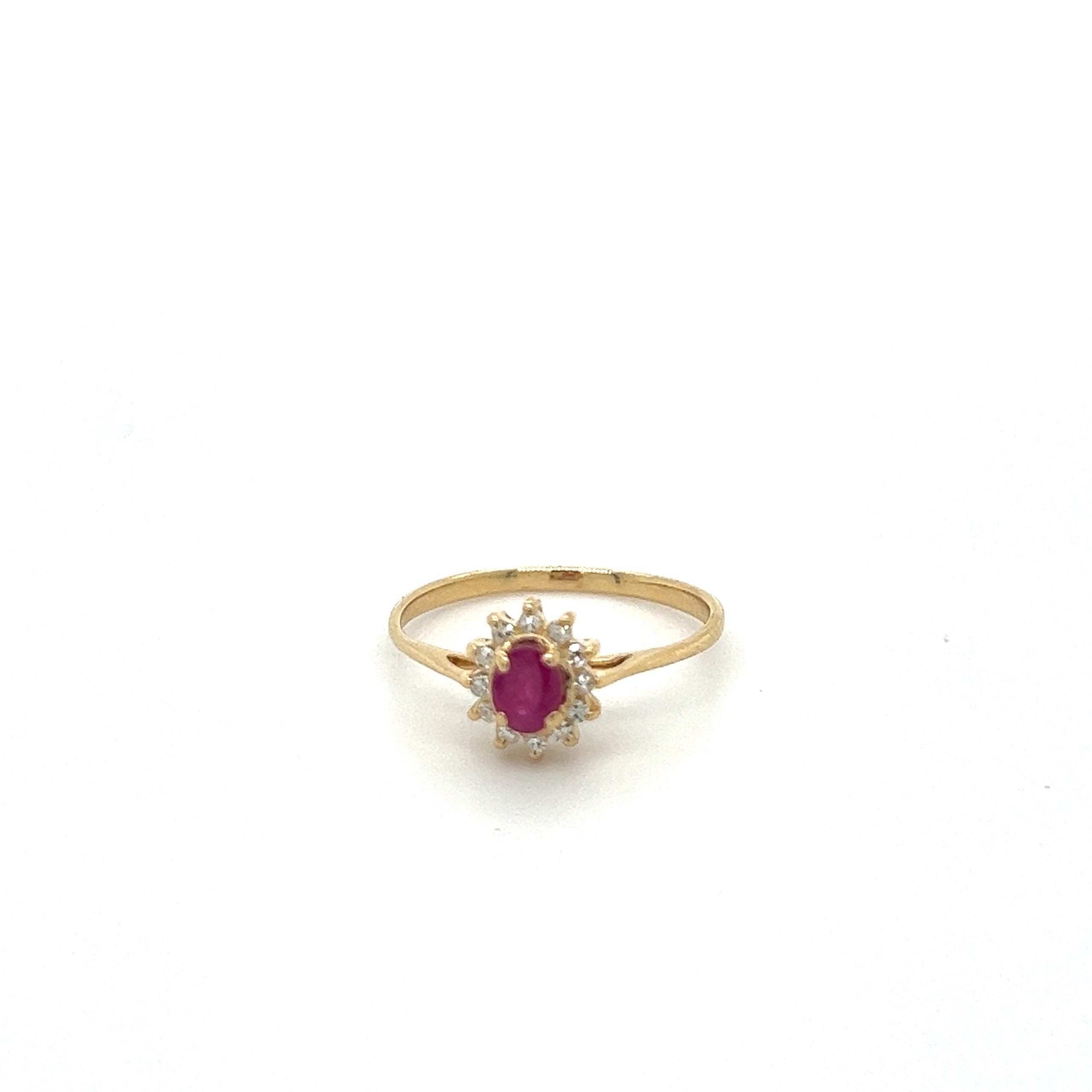 Ruby Diamond Diana Ring