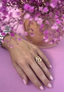 DIAMOND & RUBY SNAKE RING