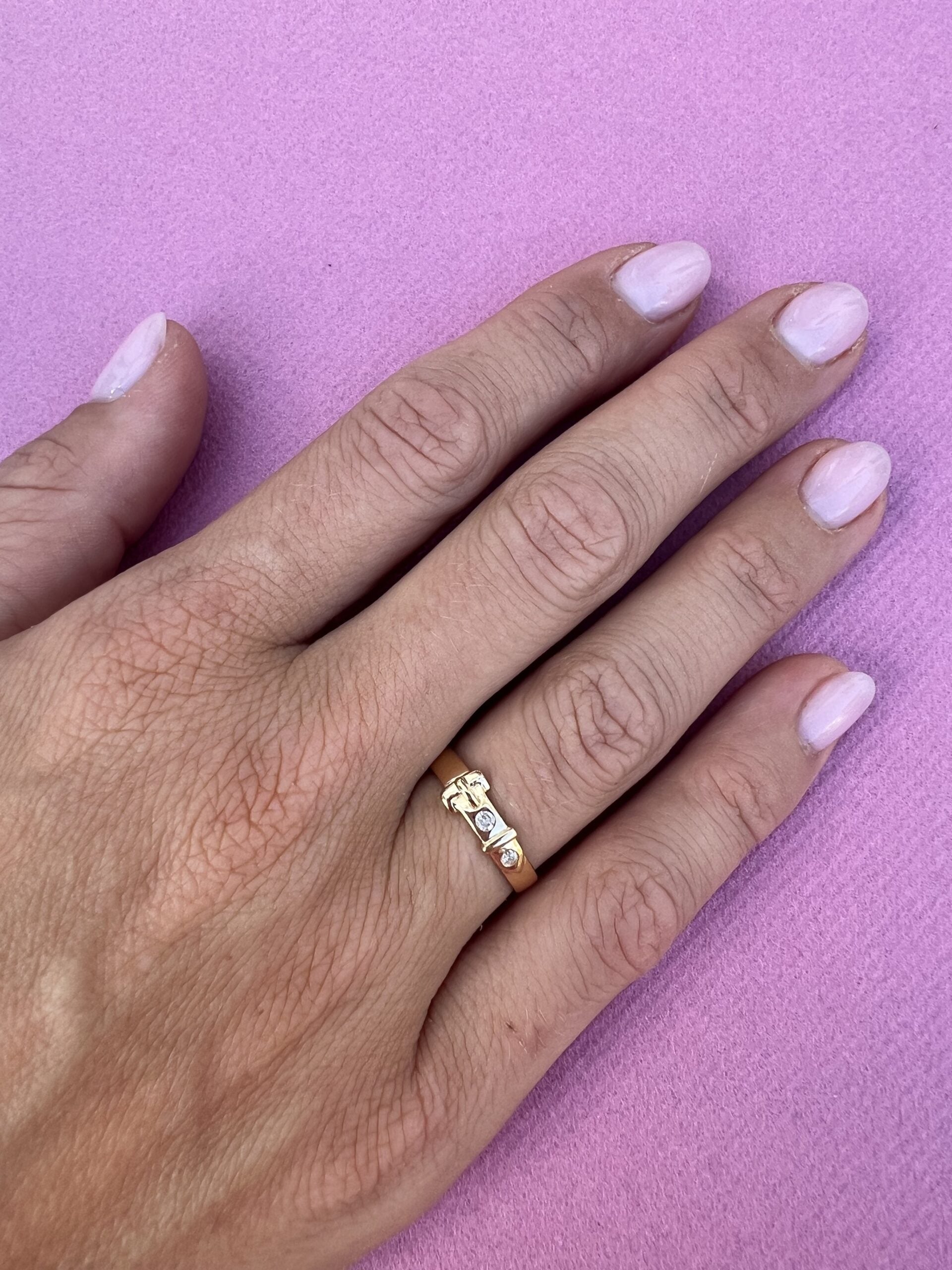 VINTAGE DIAMOND BELT RING