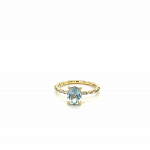 The "Anne" Aquamarine Ring