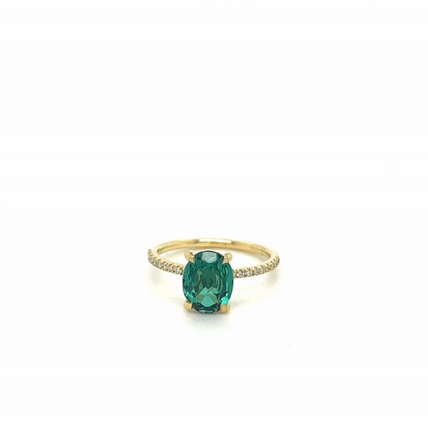 The "Anne" Green Tourmaline Ring