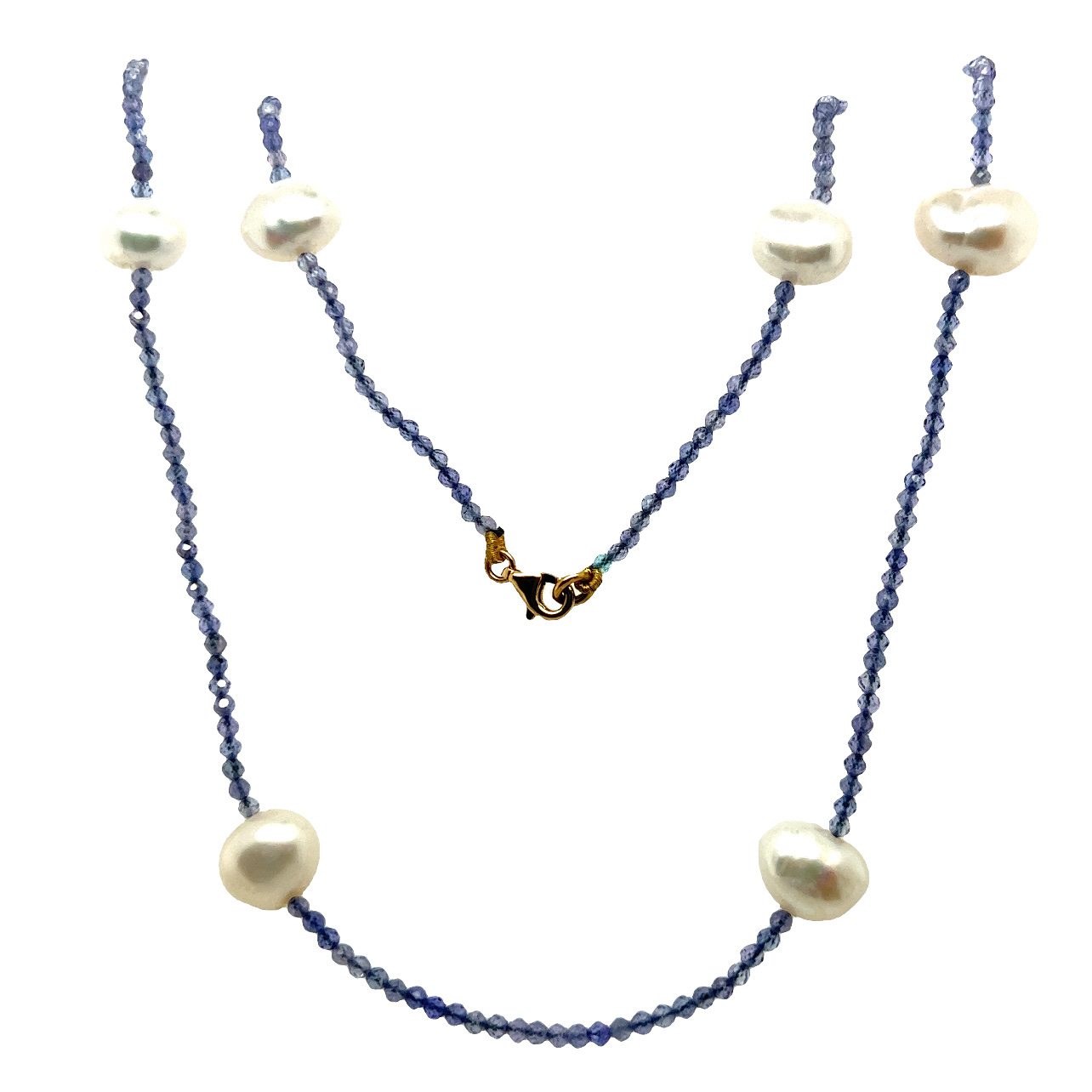 MAR GALLITI - SAPPHIRE & PEARL NECKLACE