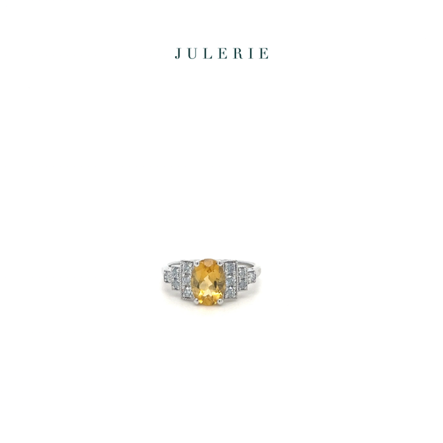 CITRINE & DIAMOND RING