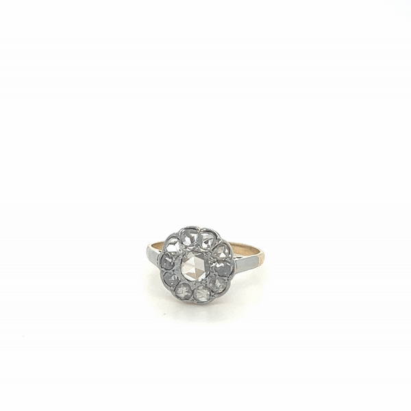 ANTIQUE DIAMOND CLUSTER RING