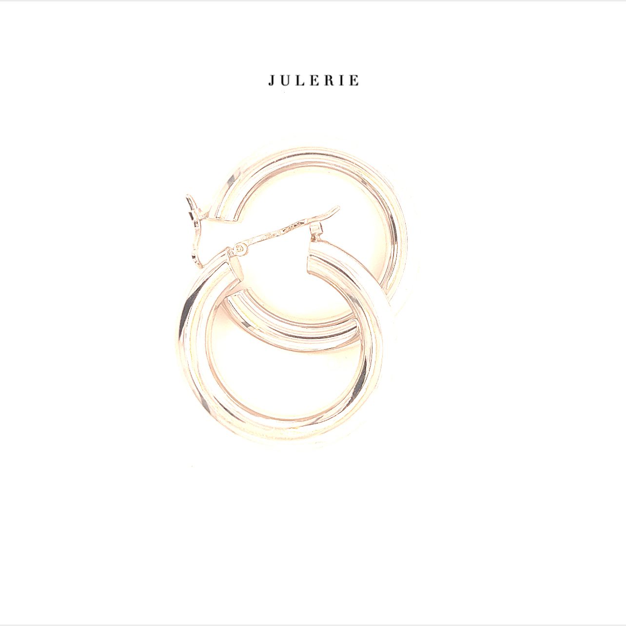 White Gold Big Hoops