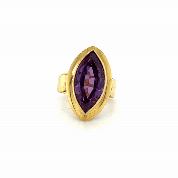 AMETHIST MARQUISE STATEMENT RING