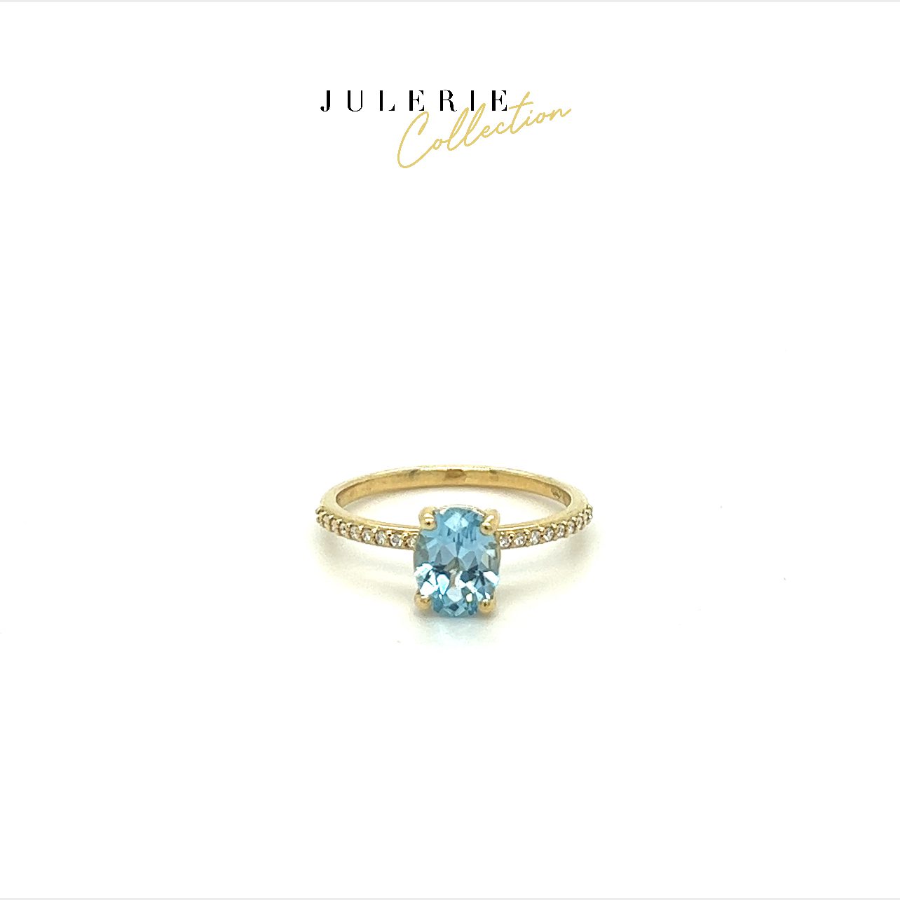 The "Anne" Blue Topaz Ring