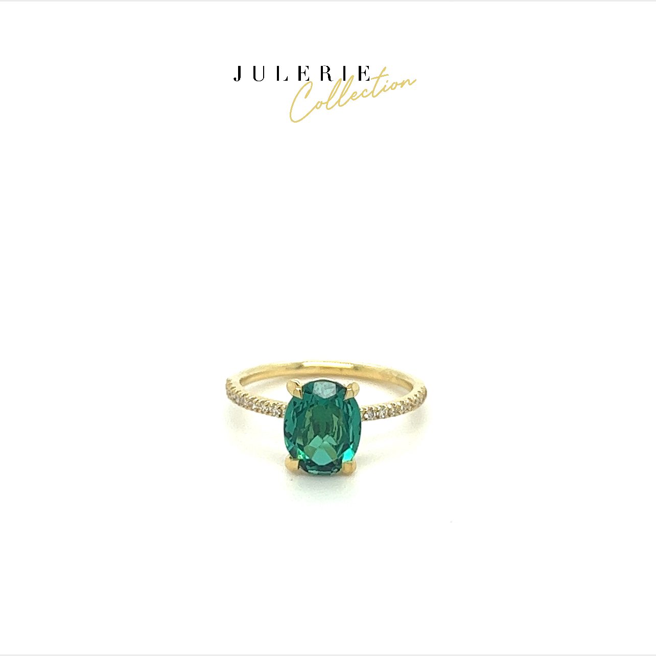 The "Anne" Green Tourmaline Ring