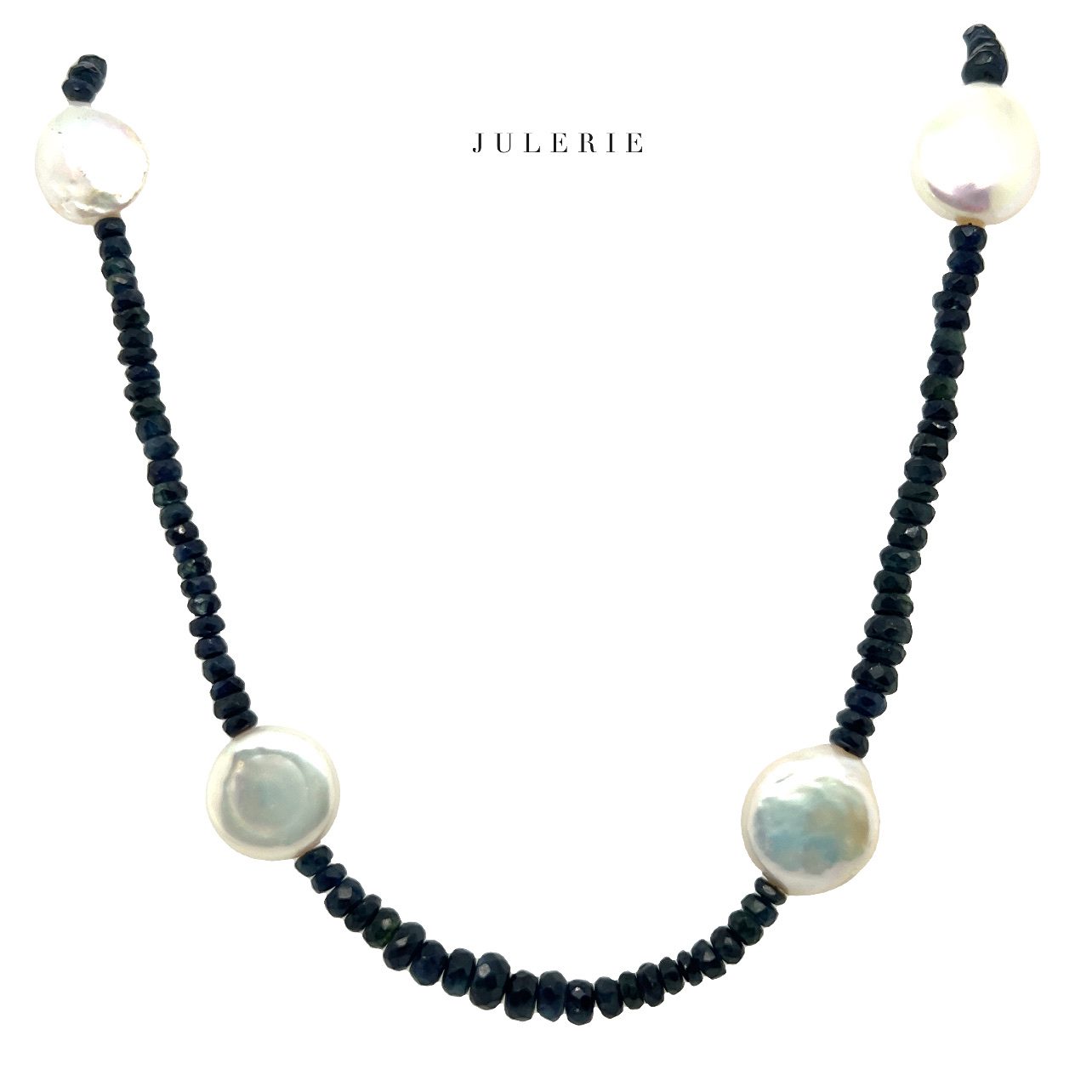 MAR GALLITI - SAPPHIRE & PEARL NECKLACE