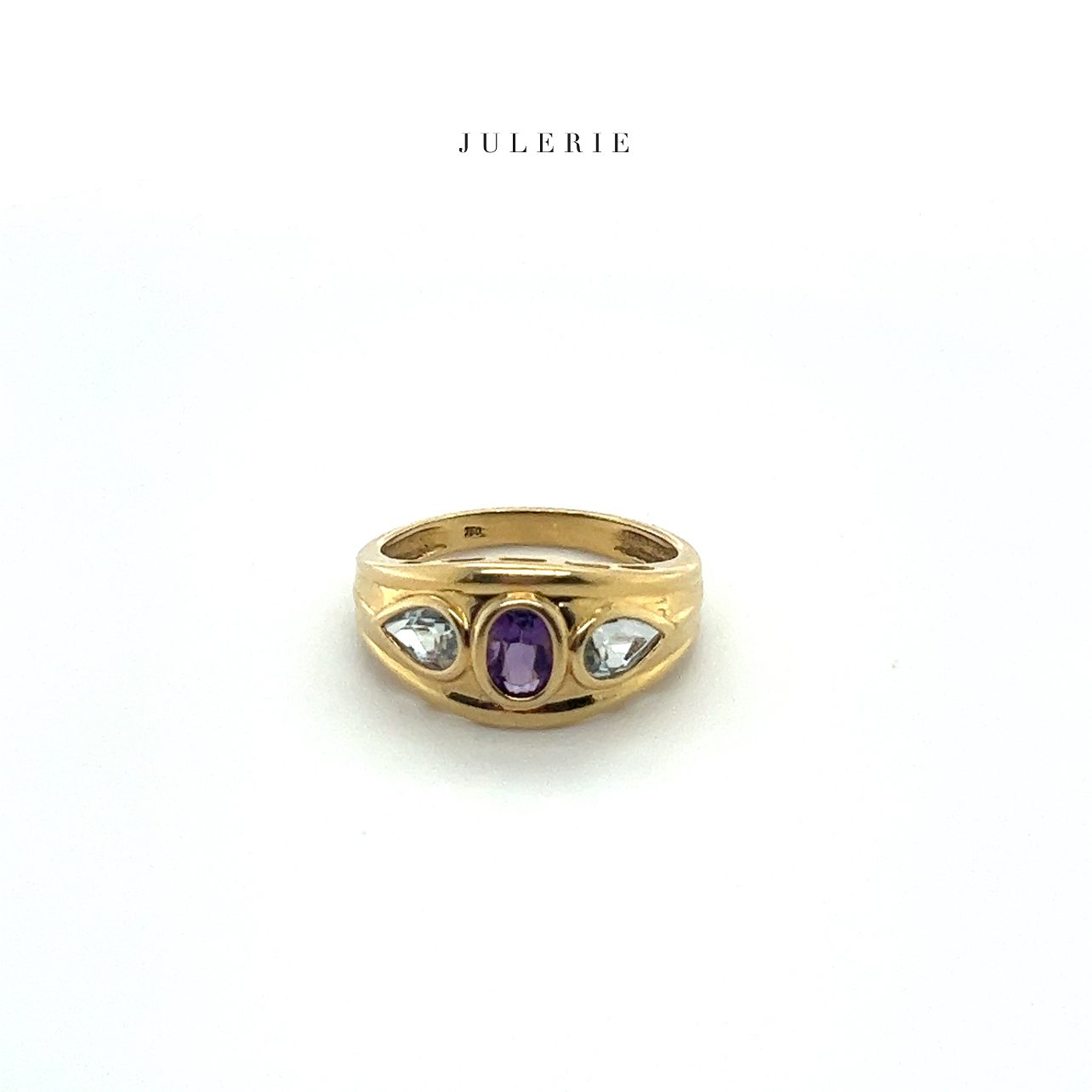 Vintage Amethyst & Aquamarine Ring
