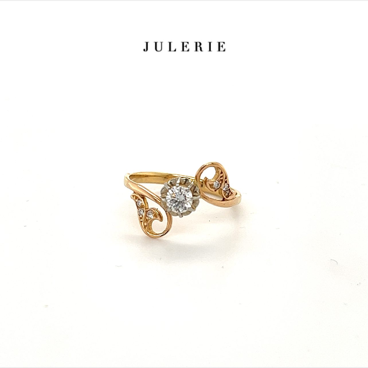 CURLY DIAMOND VINTAGE RING