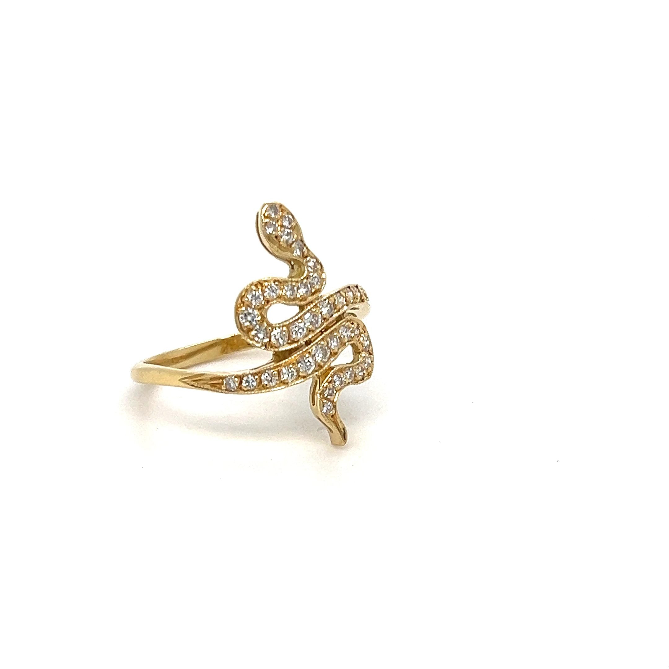 DIAMOND SNAKE RING