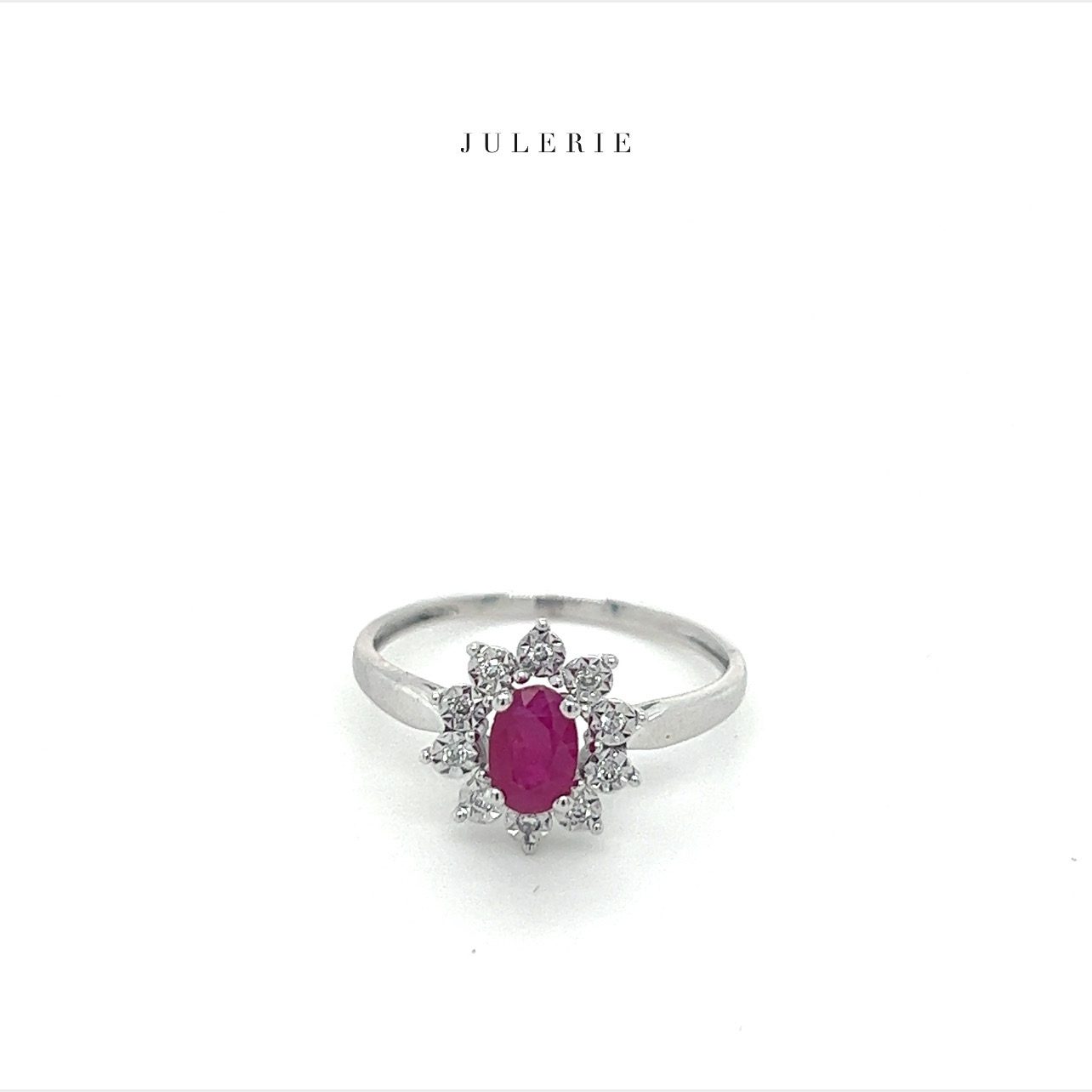 Ruby and Diamond Diana Ring