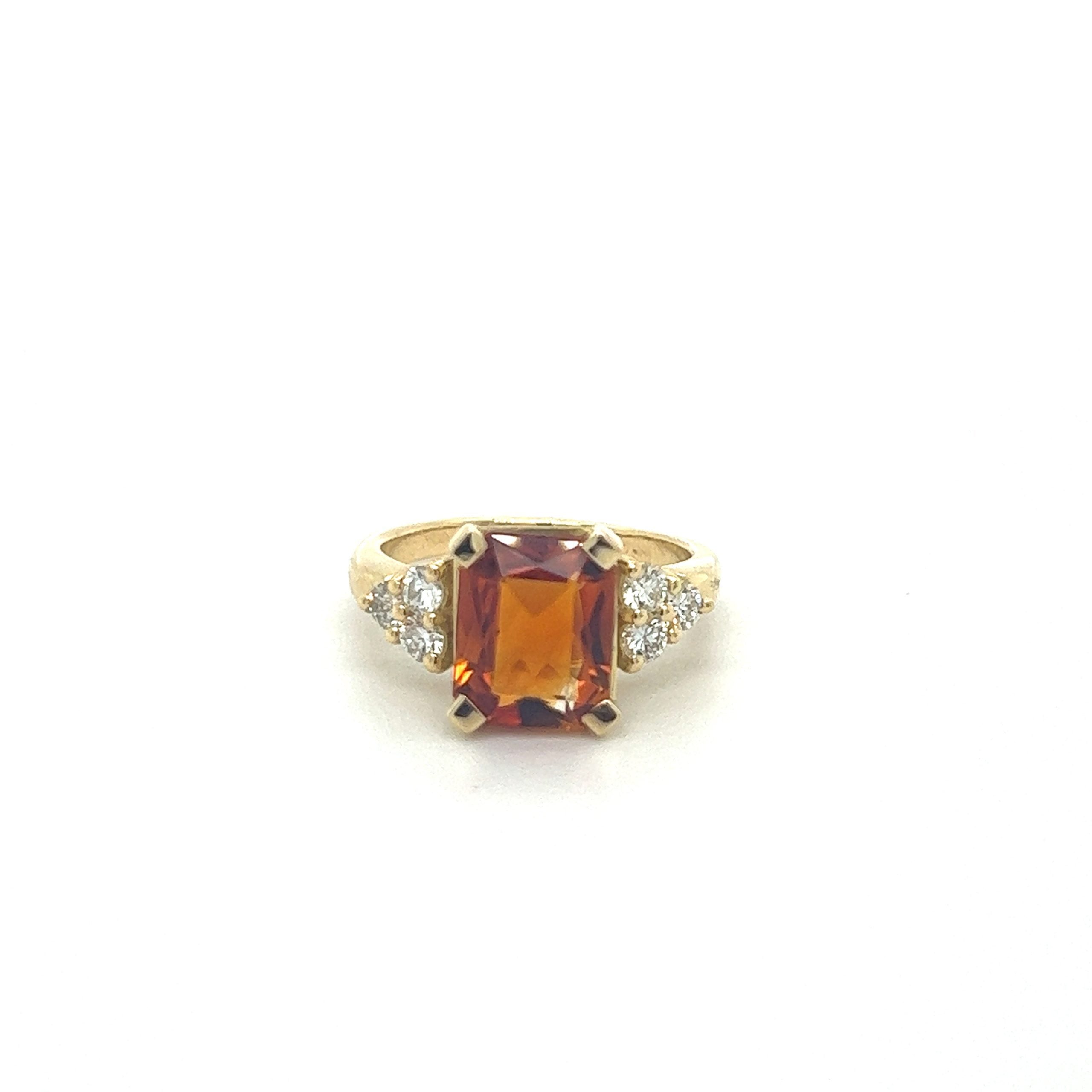 TOPAZ DIAMOND RING